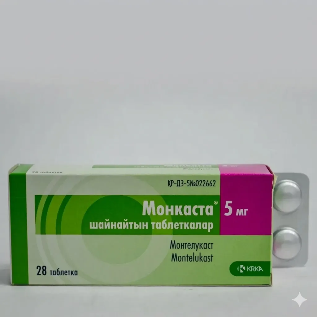 Монкаста 5 мг таблетки жевательные 28 шт