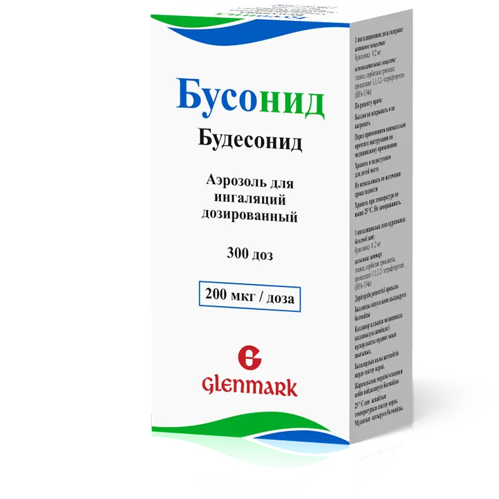 Бусонид 200 мкг/доза аэрозоль для ингаляций дозированный 300 доз