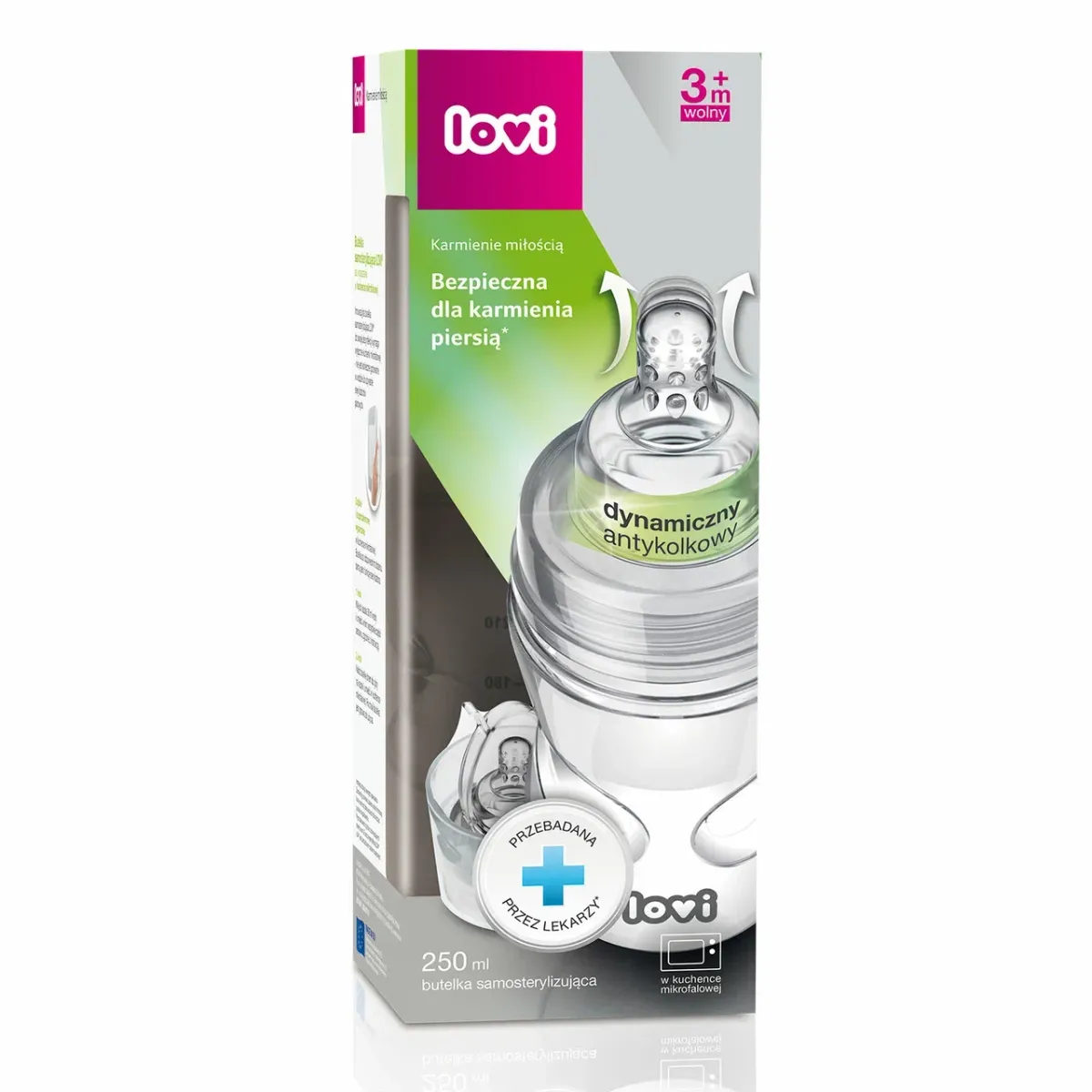 Lovi бутылочка самостерилизующаяся антиколиковая 250 мл