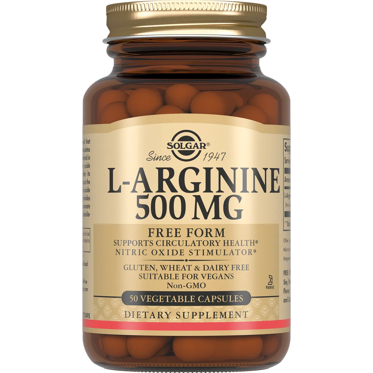 Solgar L-Аргинина 500мг №50 капс /001404/