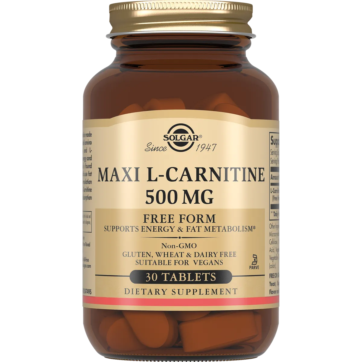 Solgar L-Карнитин 500мг №30 табл /005709/