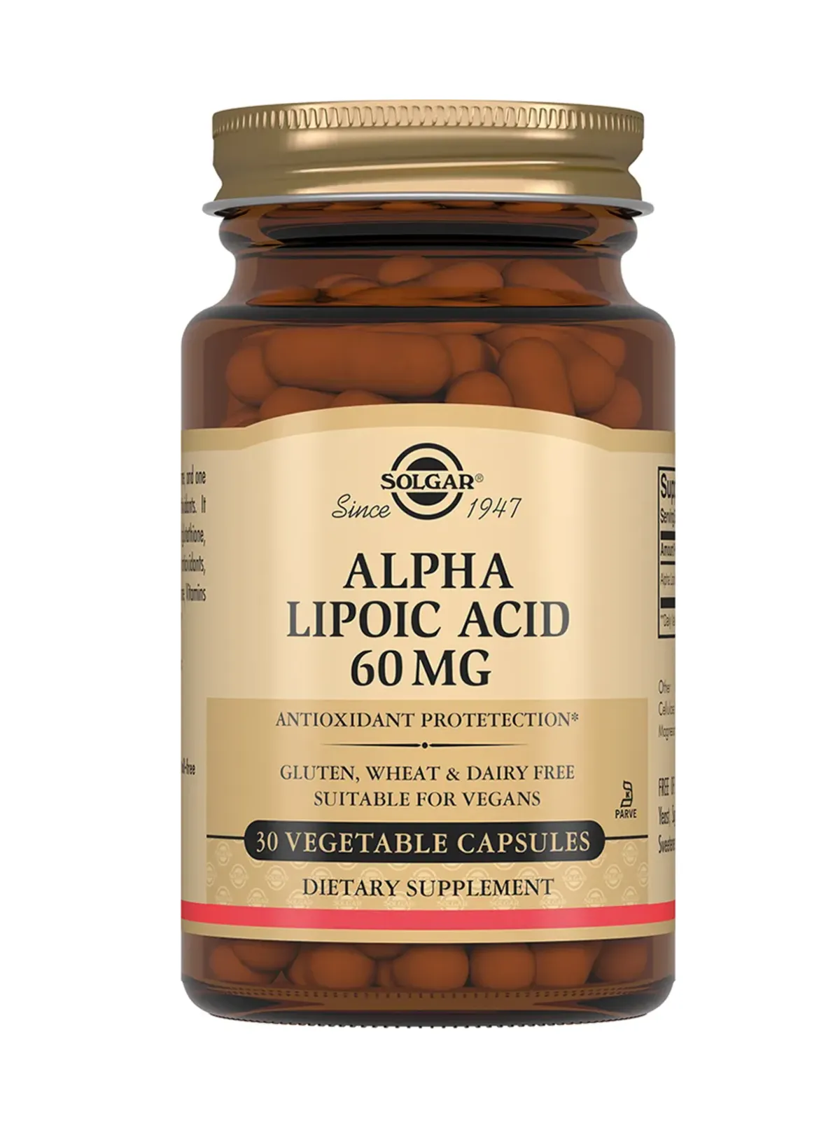 Solgar Альфа-липоевая кислота 60 мг капсулы 30 штук