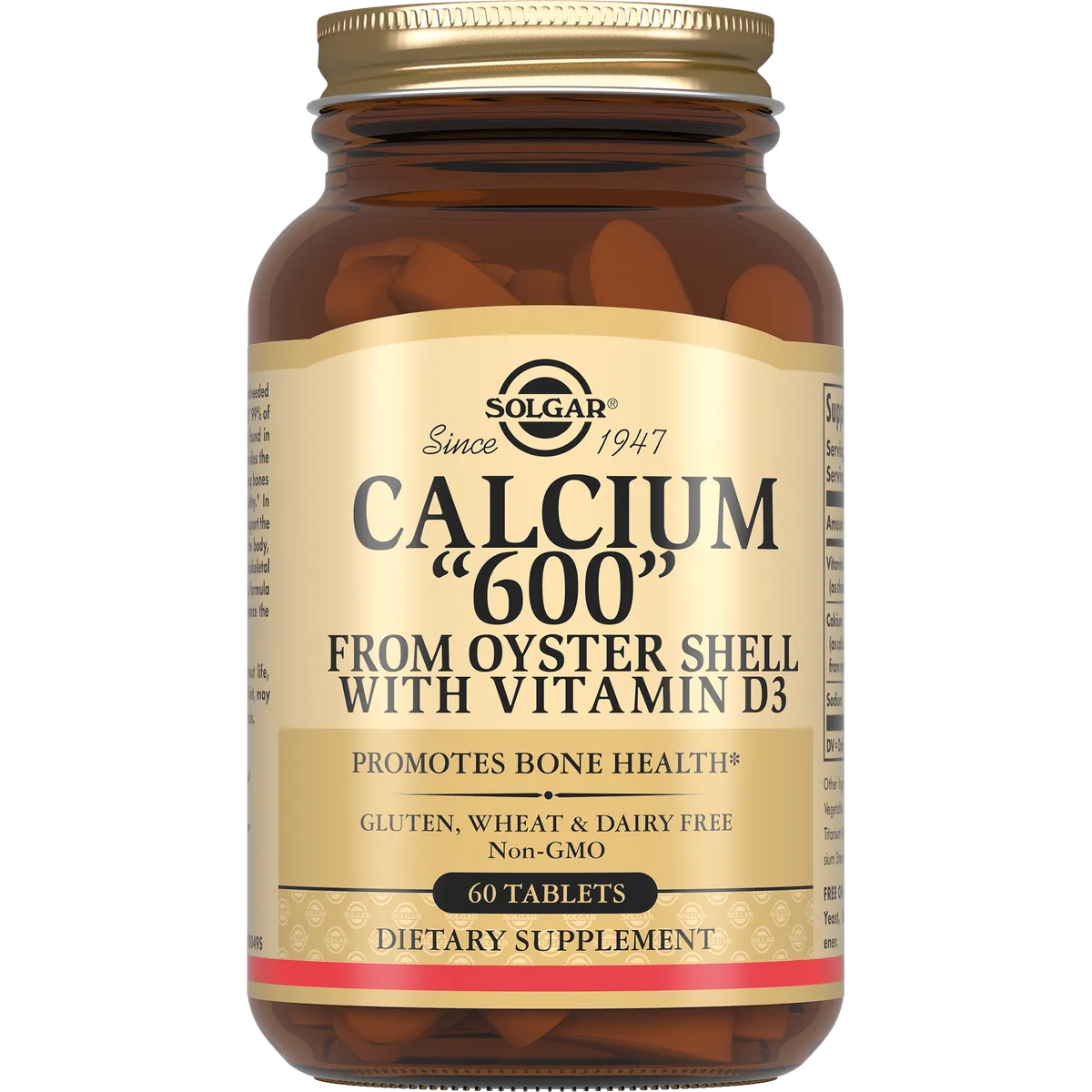 Solgar Кальций 600 из раковин устриц №60 табл /004153/