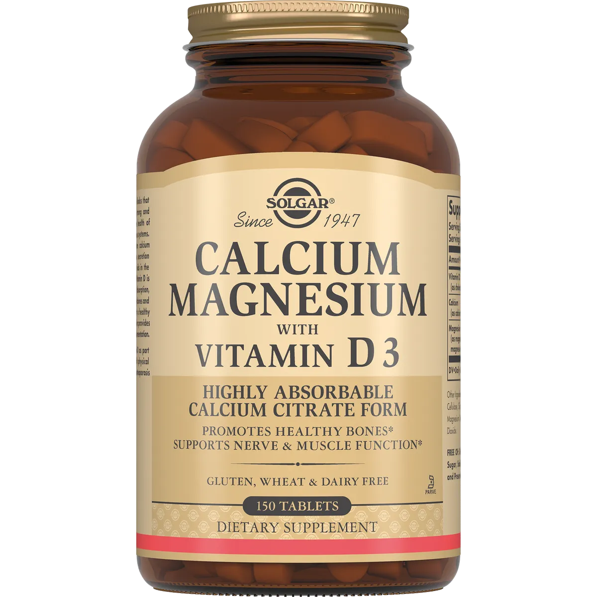 Solgar Кальций-Магний с витамином D3 №150 табл /005181/