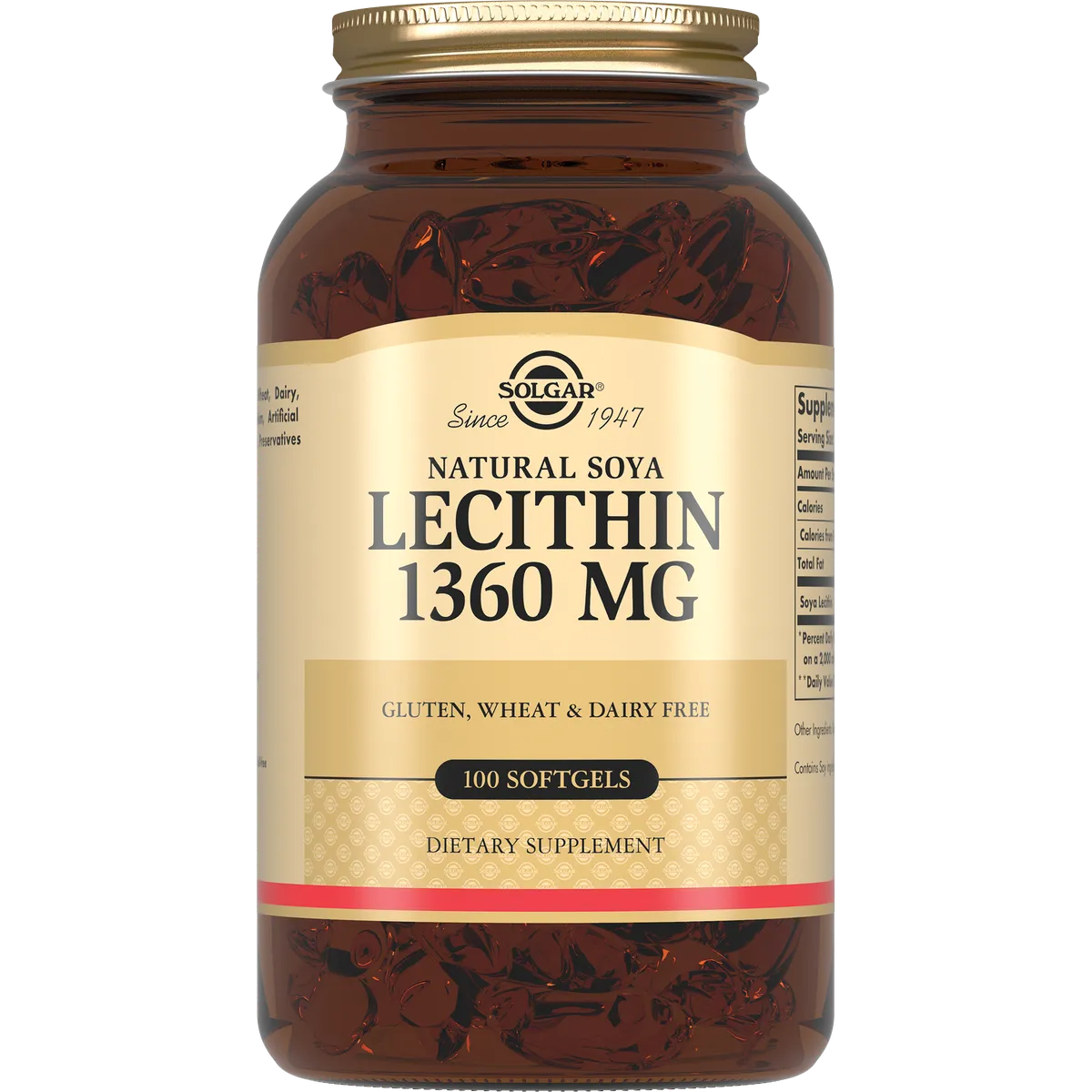 Solgar Натуральный соевый лецитин №100 капс /015401/