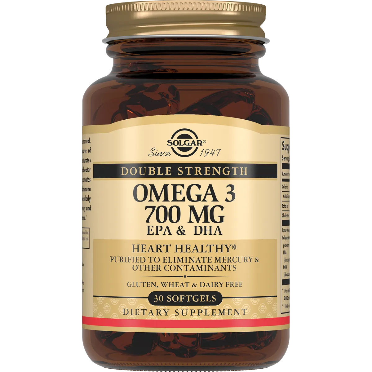 Solgar Двойная Омега-3 700мг ЭПК и ДГК №30 капс /020504/