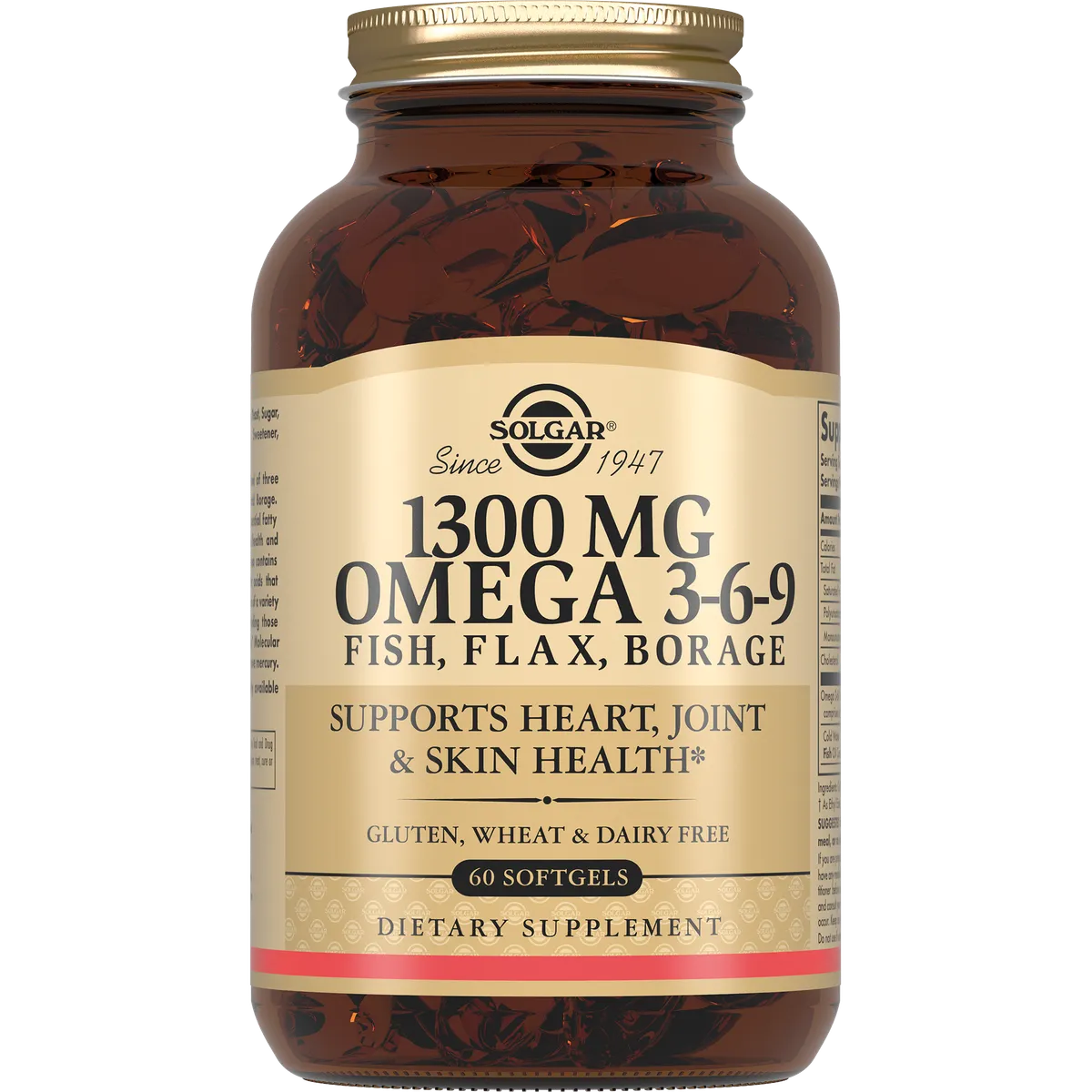 Solgar Комплекс жирных кислот 1300мг Омега 3-6-9 №60 капс /020276/