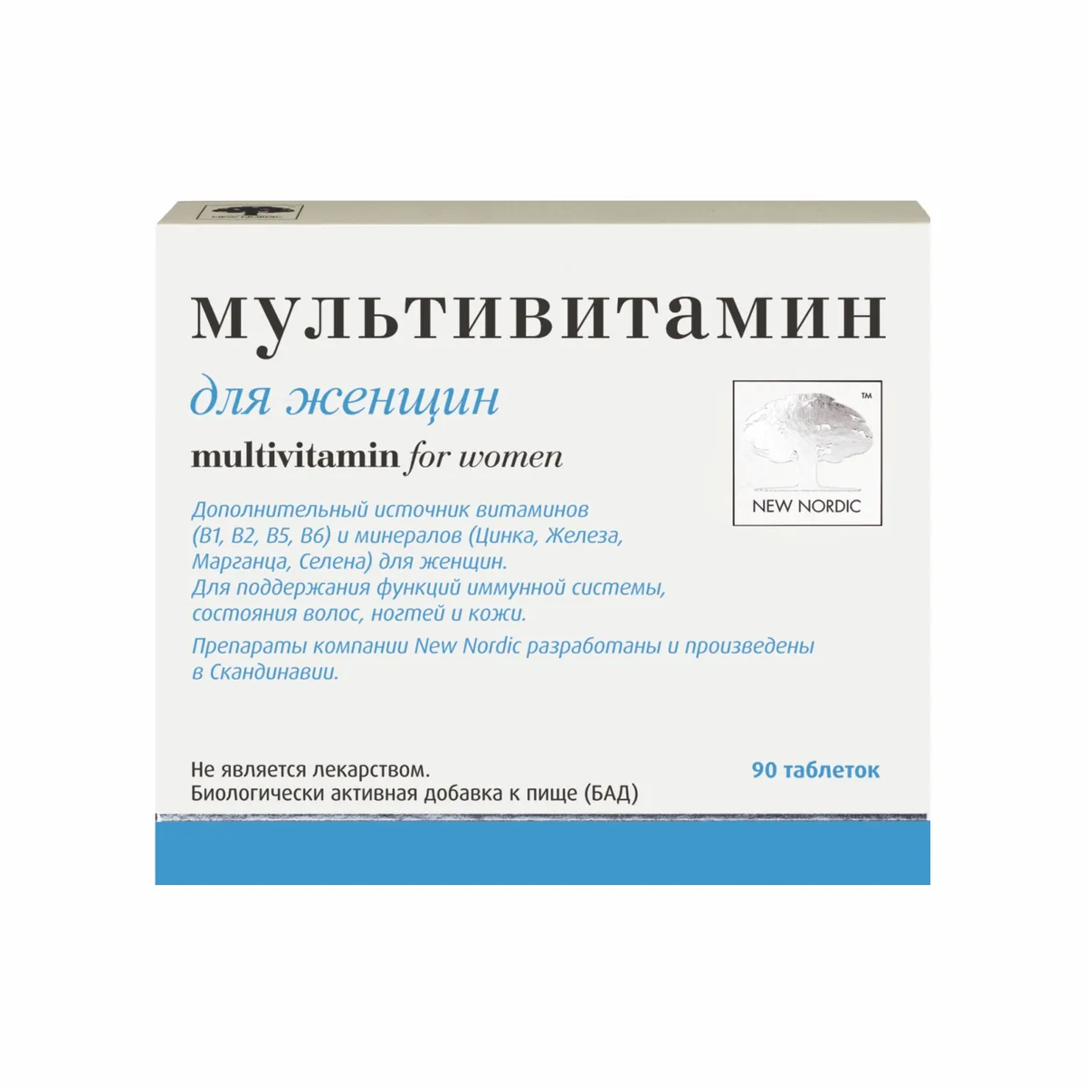 New Nordic Мультивитамины для женщин таблетки 1350 мг 90 шт