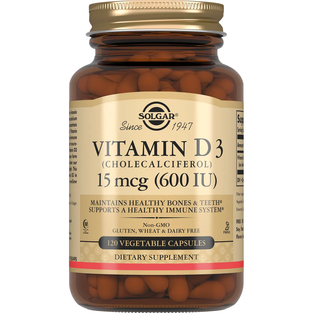 Solgar Витамин D3 600МЕ №120 капс /033191/