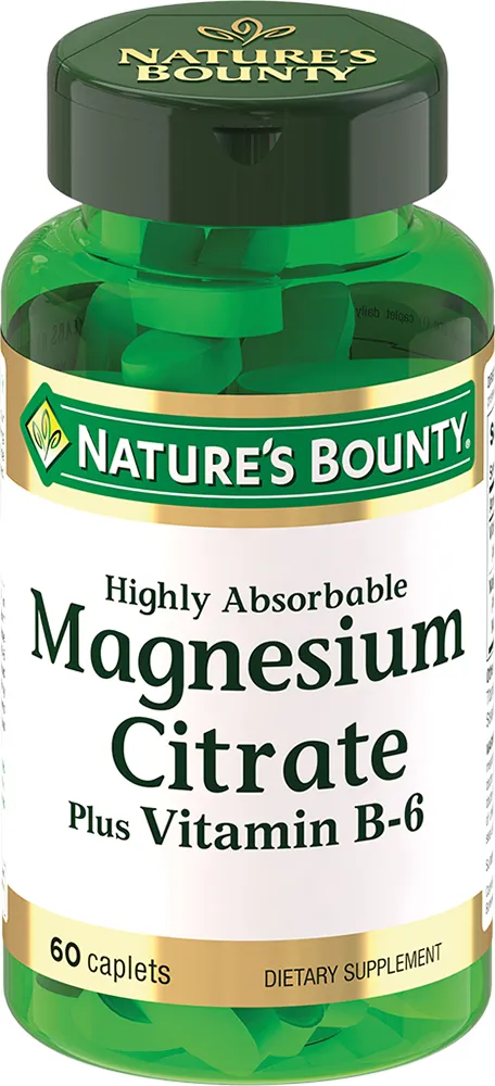 Nature's Bounty Цитрат Магния с витамином B6 200 мг №60 табл