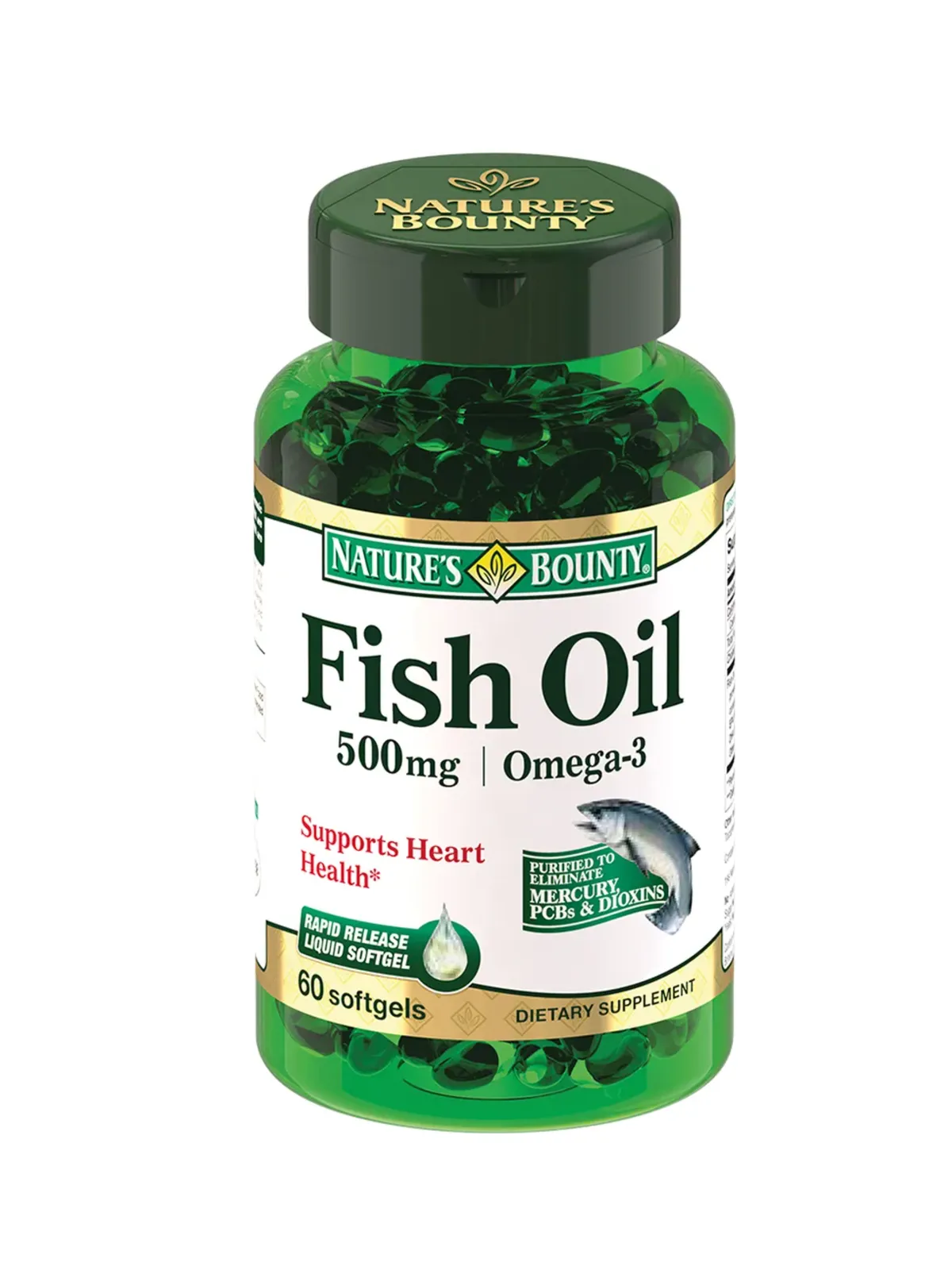 Nature's Bounty Рыбий жир Омега 3 500 мг капсулы 60 шт