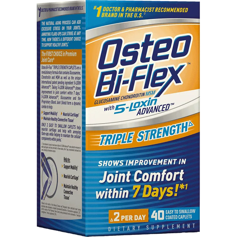 Nature's Bounty Остео-Би Флекс таблетки хондропротектор 40 штук