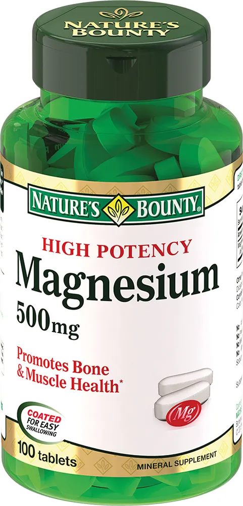 Nature's Bounty Магний 500 мг таблетки 100 шт