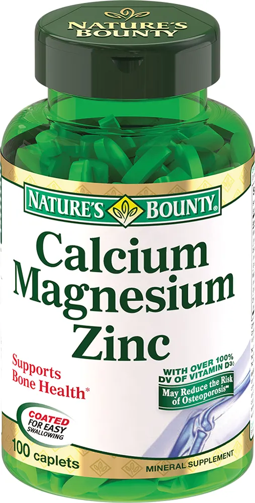 Nature's Bounty Кальций-Магний-Цинк таблетки 100 штук