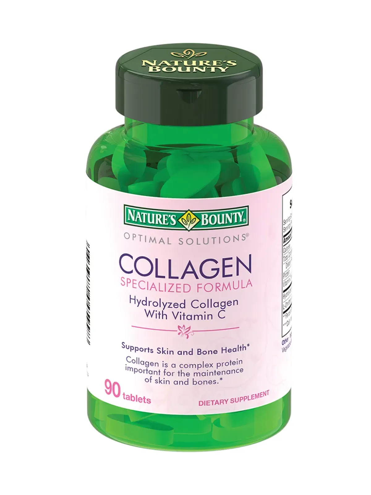 Nature's Bounty Гидролизованный коллаген с витамином С 90 таблеток