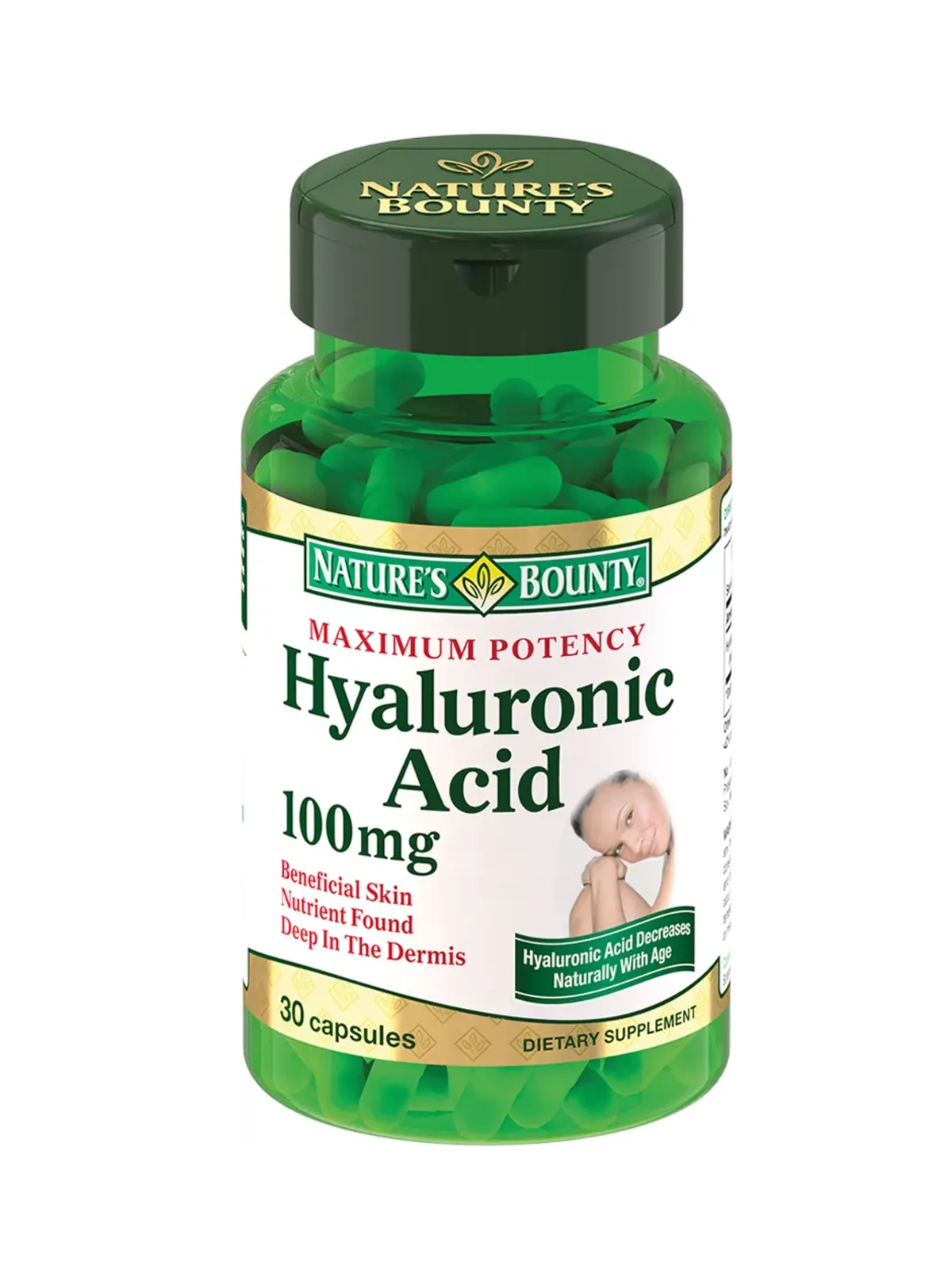 Nature's Bounty Гиалуроновая кислота 100 мг капсулы 30 штук