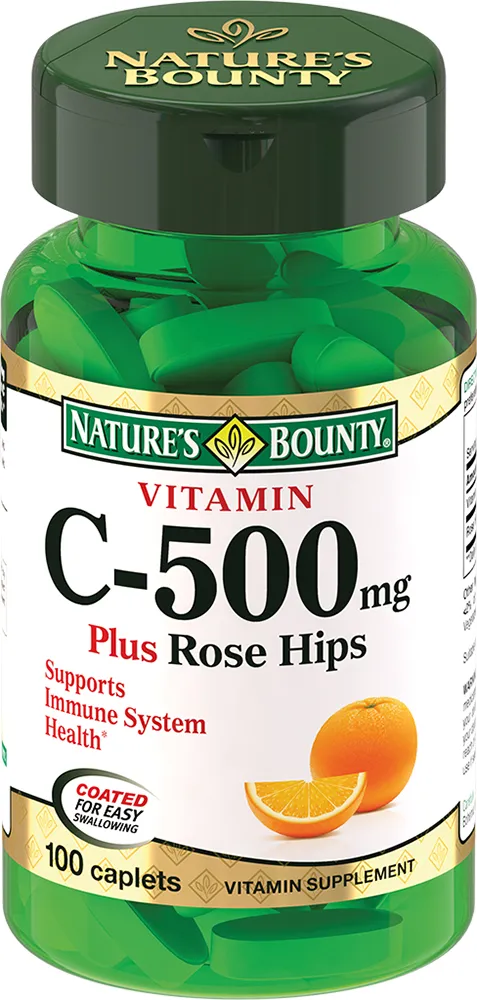 Nature's Bounty Витамин С с шиповником 500 мг таблетки №100