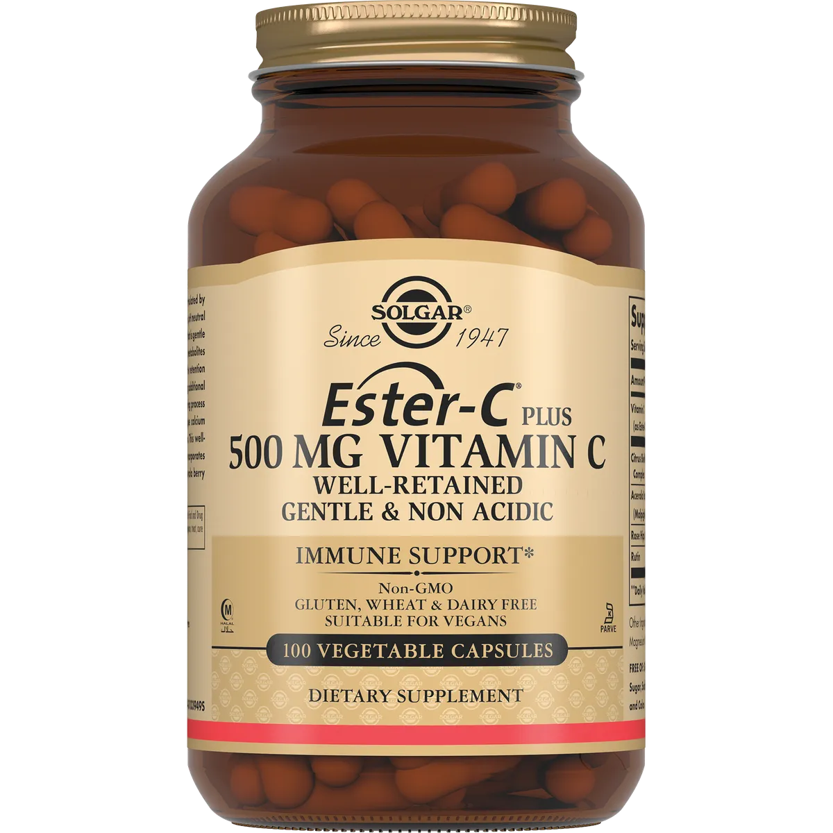 Solgar Эстер-С плюс витамин С 500мг №100 капс /010390/