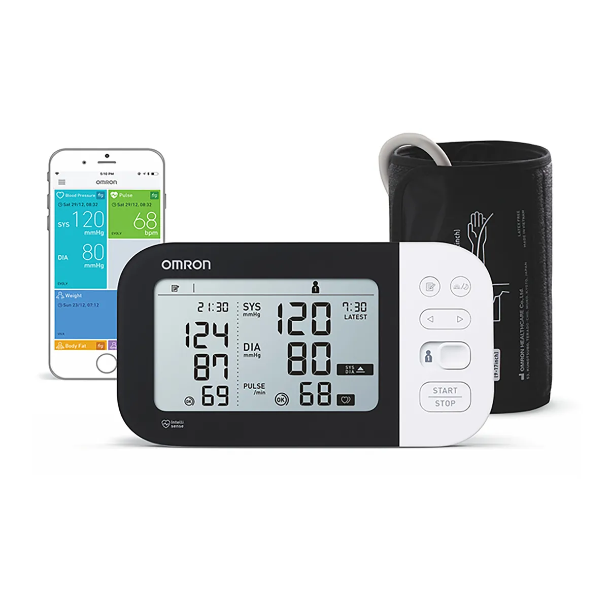 Тонометр Omron автоматический на плечо M7 Intelli IT (HEM-7361T-EBK/ALRU)