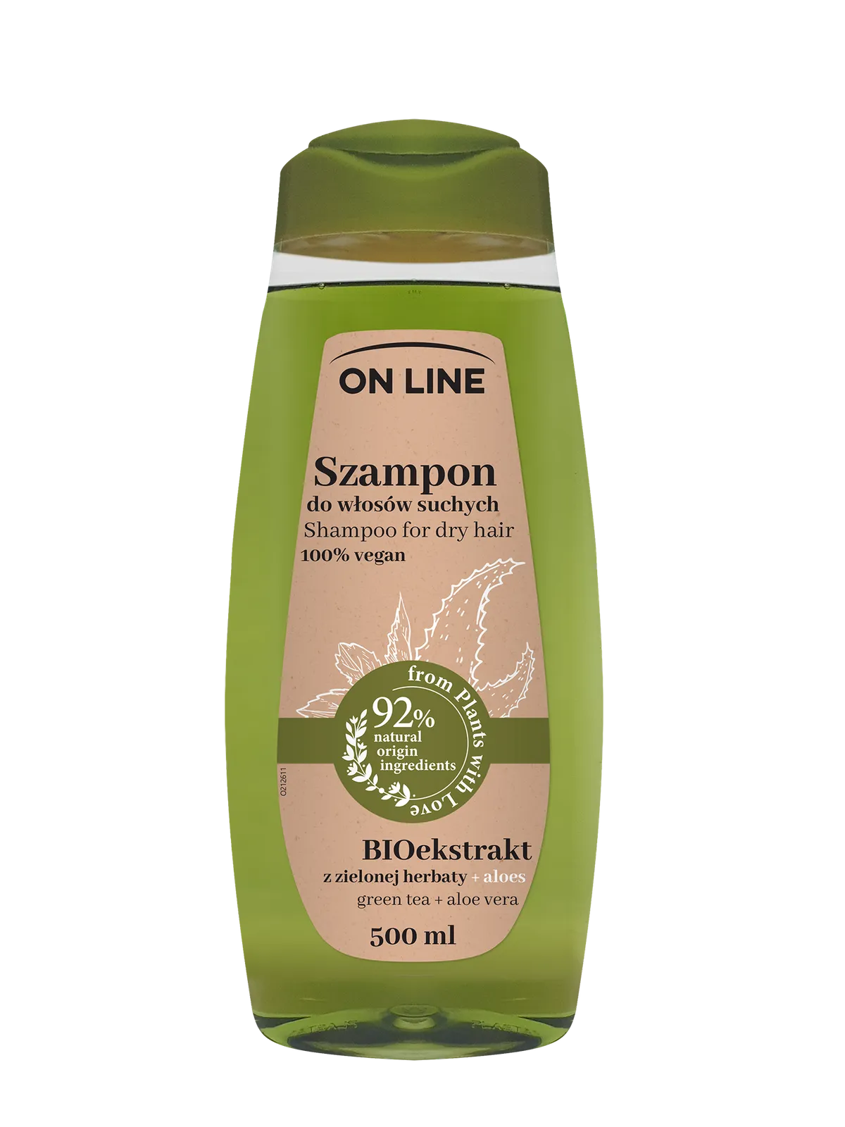 Forte Sweden On Line шампунь для сухих волос с алоэ и зеленым чаем 500 мл