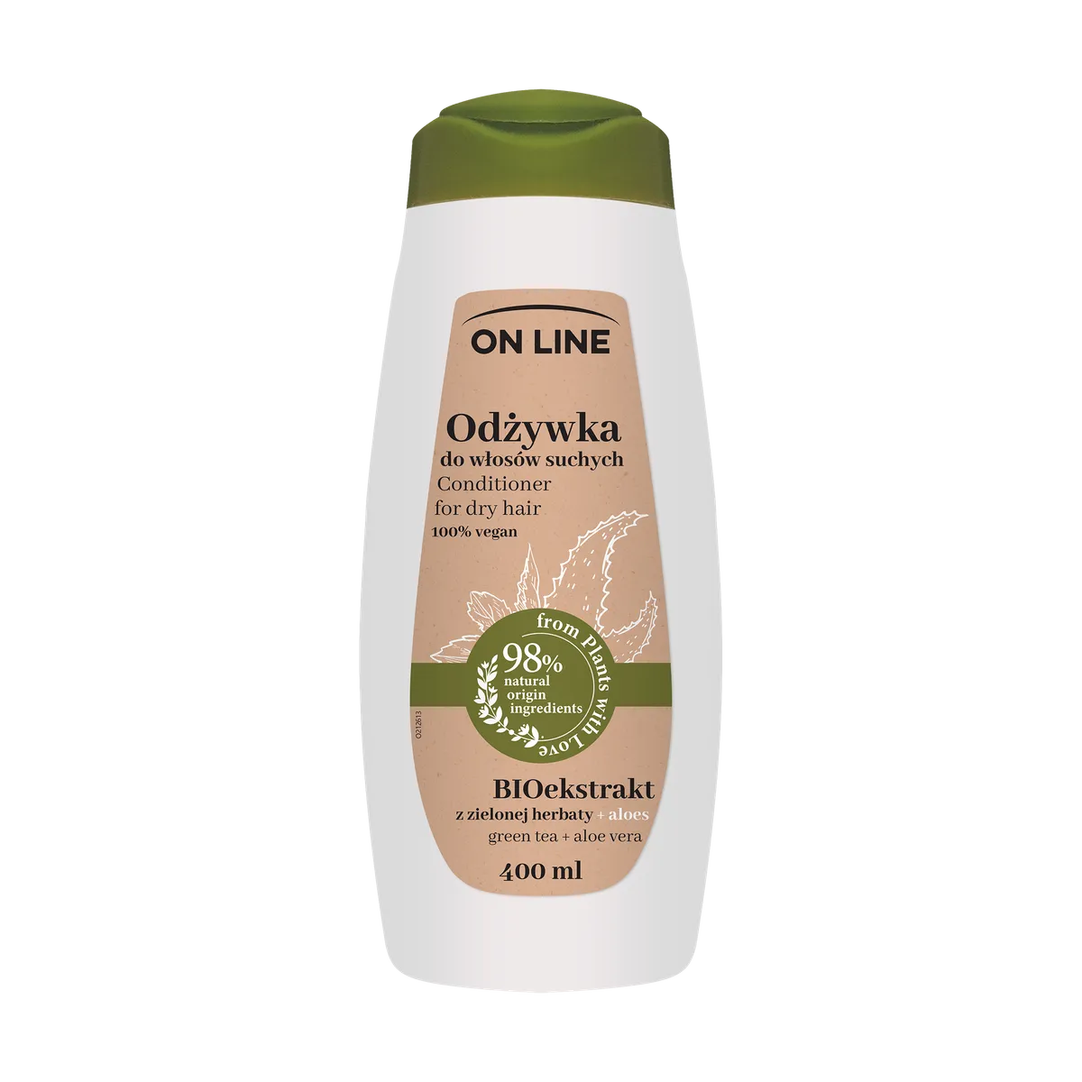 Forte Sweden On Line кондиционер для волос с алоэ и зеленым чаем 400 мл