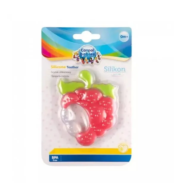 Canpol прорезыватель силиконовый Малина