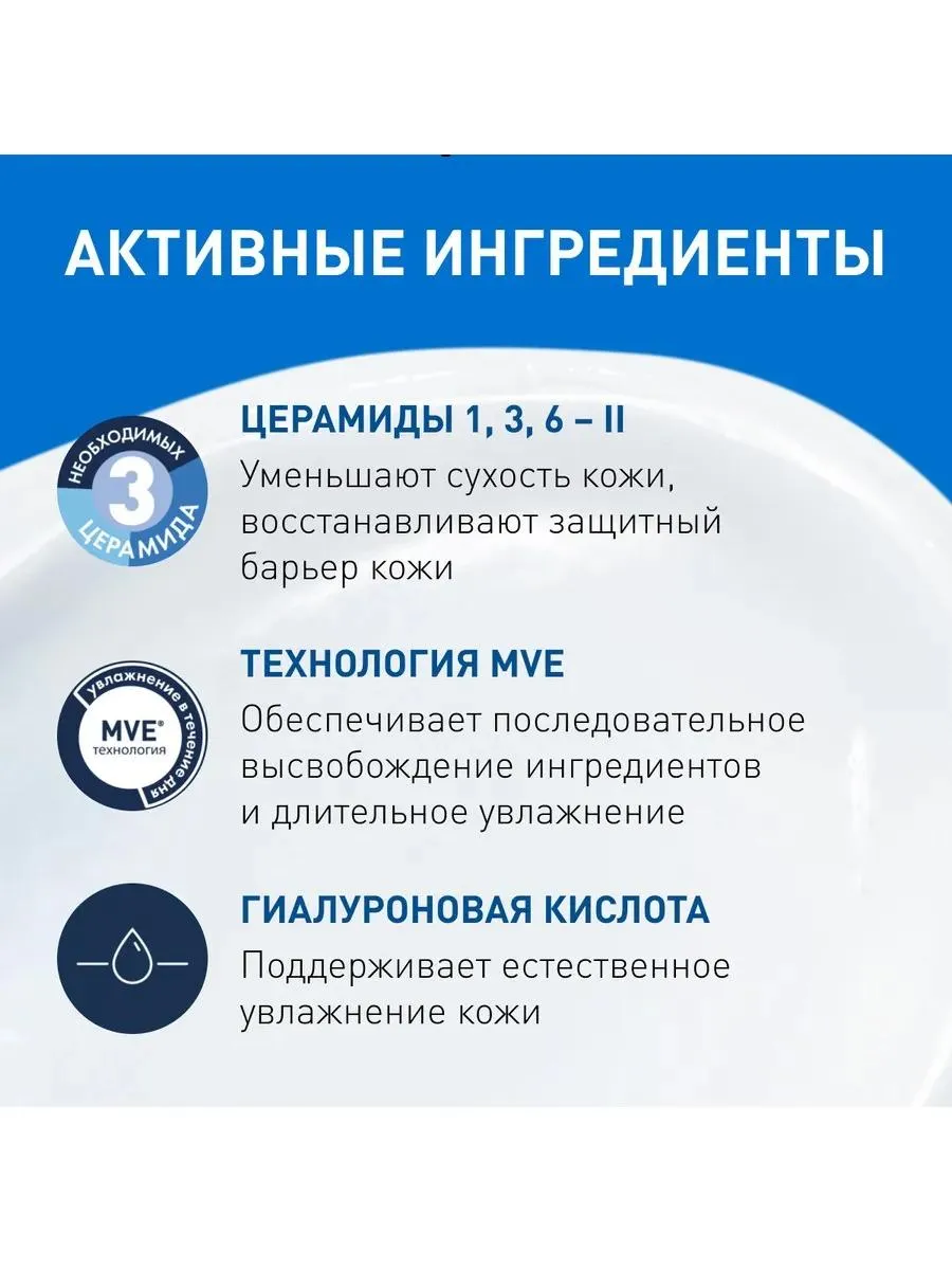 CeraVe Увлажняющий крем для сухой и очень сухой кожи 50 мл