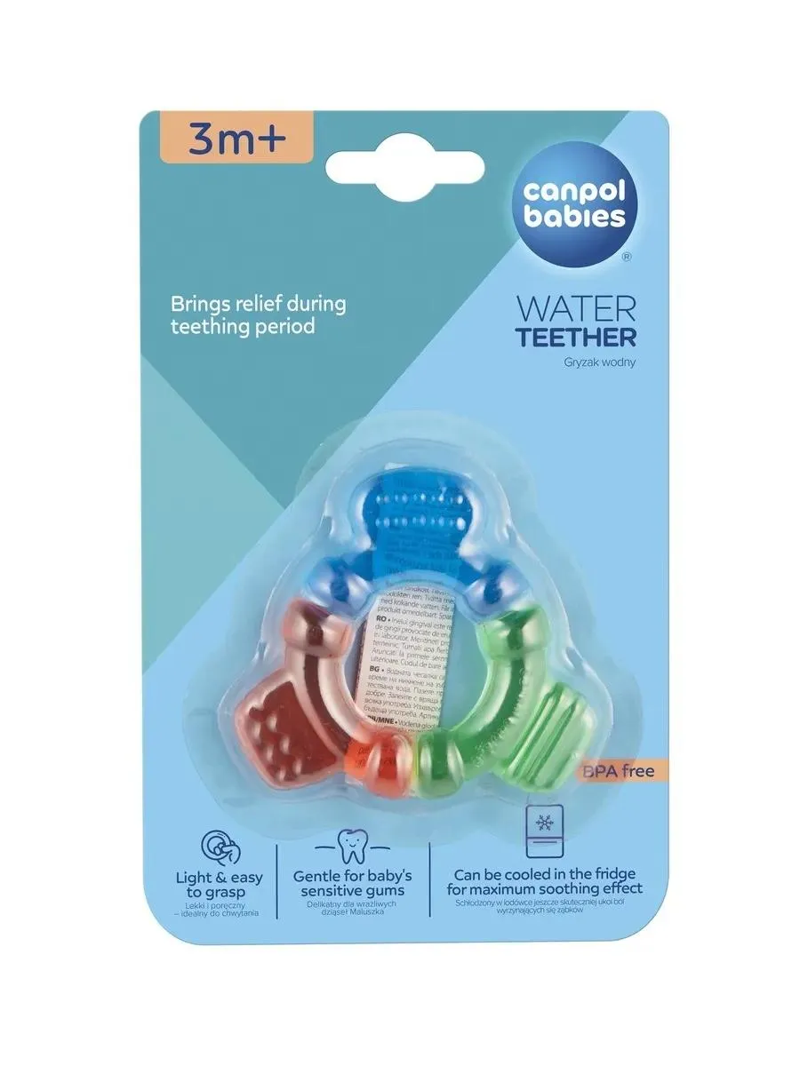 Canpol ШТУРВАЛ прорезыватель водный трехцветный