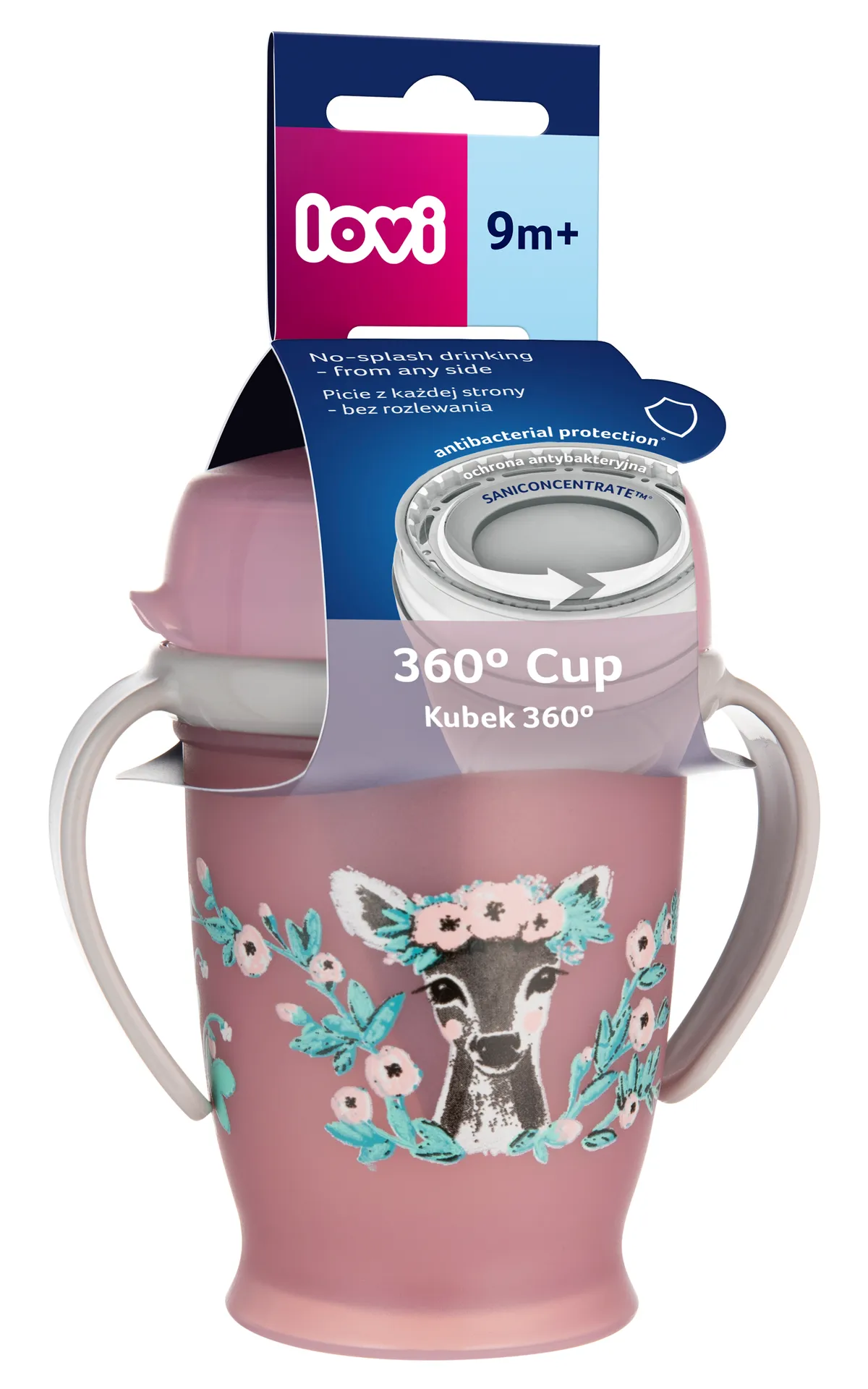 LOVI Wild Soul поильник 360° д/девочки 250 мл