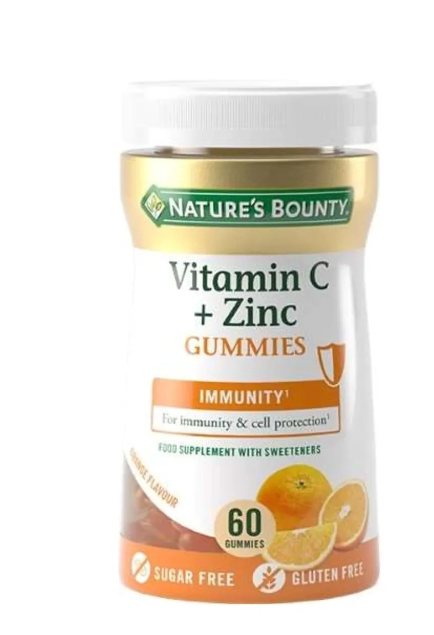 Nature's Bounty Витамин C плюс цинк пастилки 60 шт