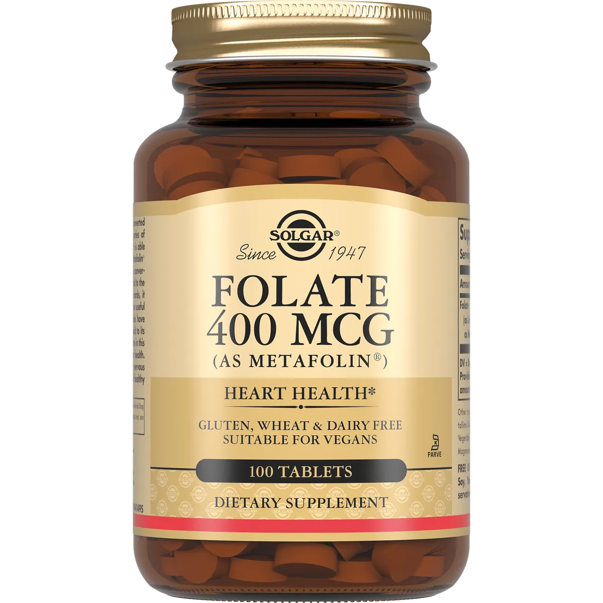 Solgar Фолат 400мкг Метафолин №100 табл /008908/