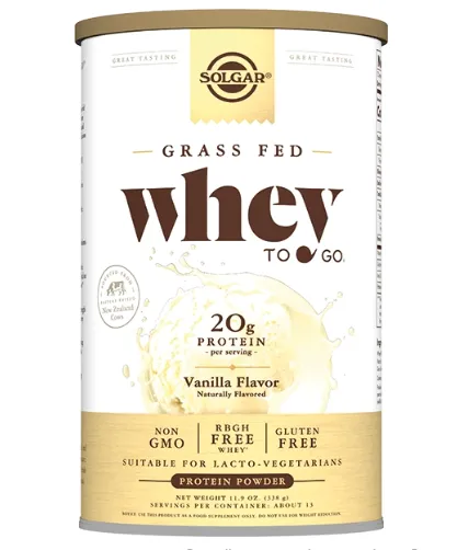 Solgar Белковая сыворотка Вэй ту гоу со вкусом ванили 338г /036673/