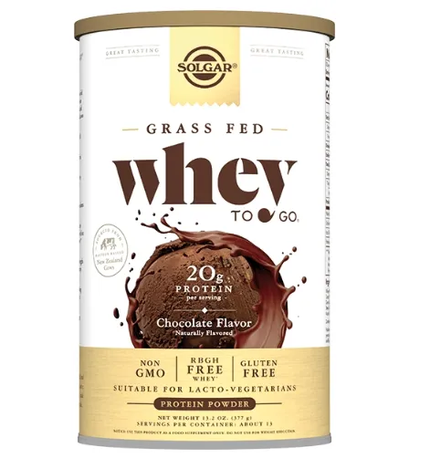 Solgar Белковая сыворотка Вэй ту гоу со вкусом шоколада 377г /036727/