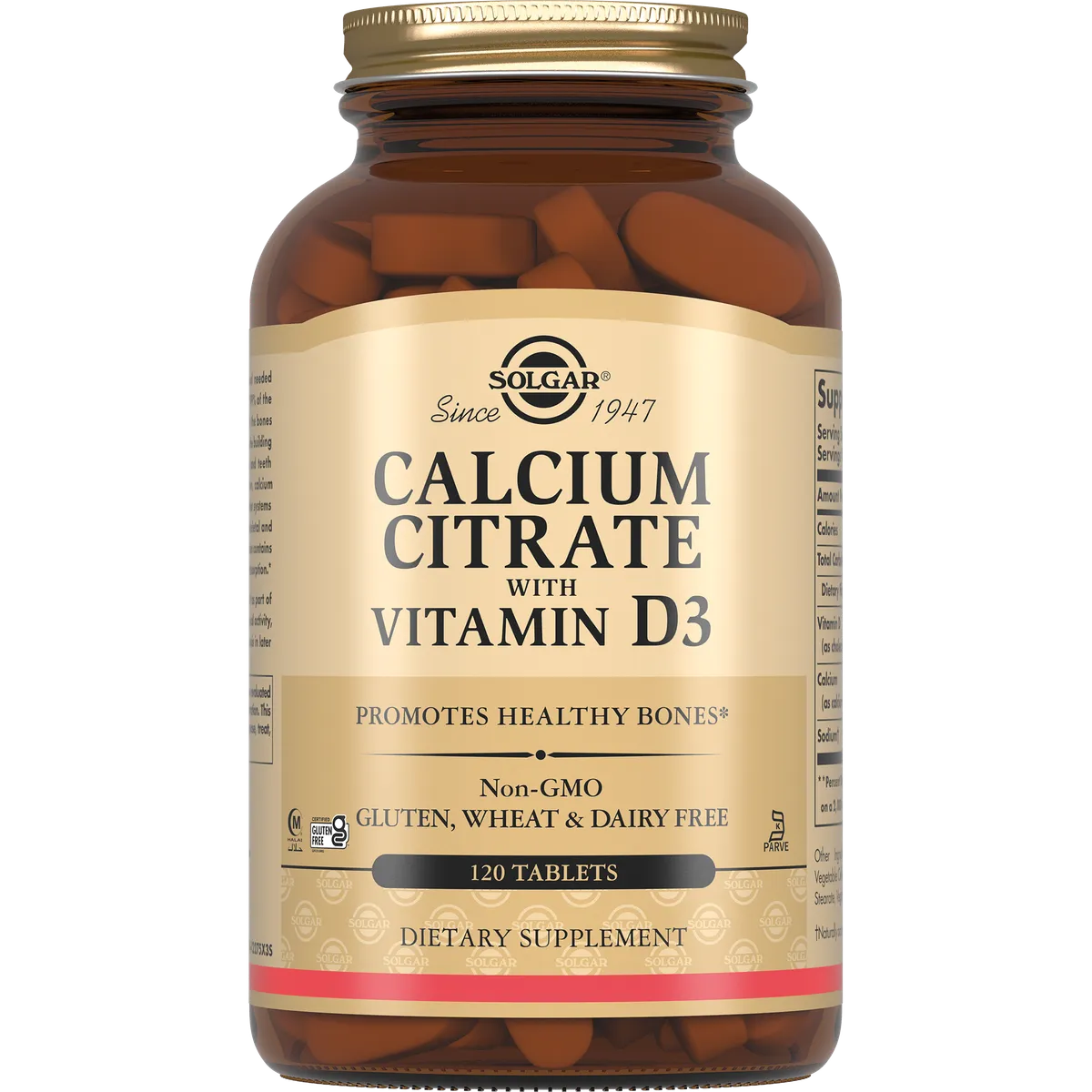 Solgar Цитрат кальция с витамином D3 №120 табл /004313/