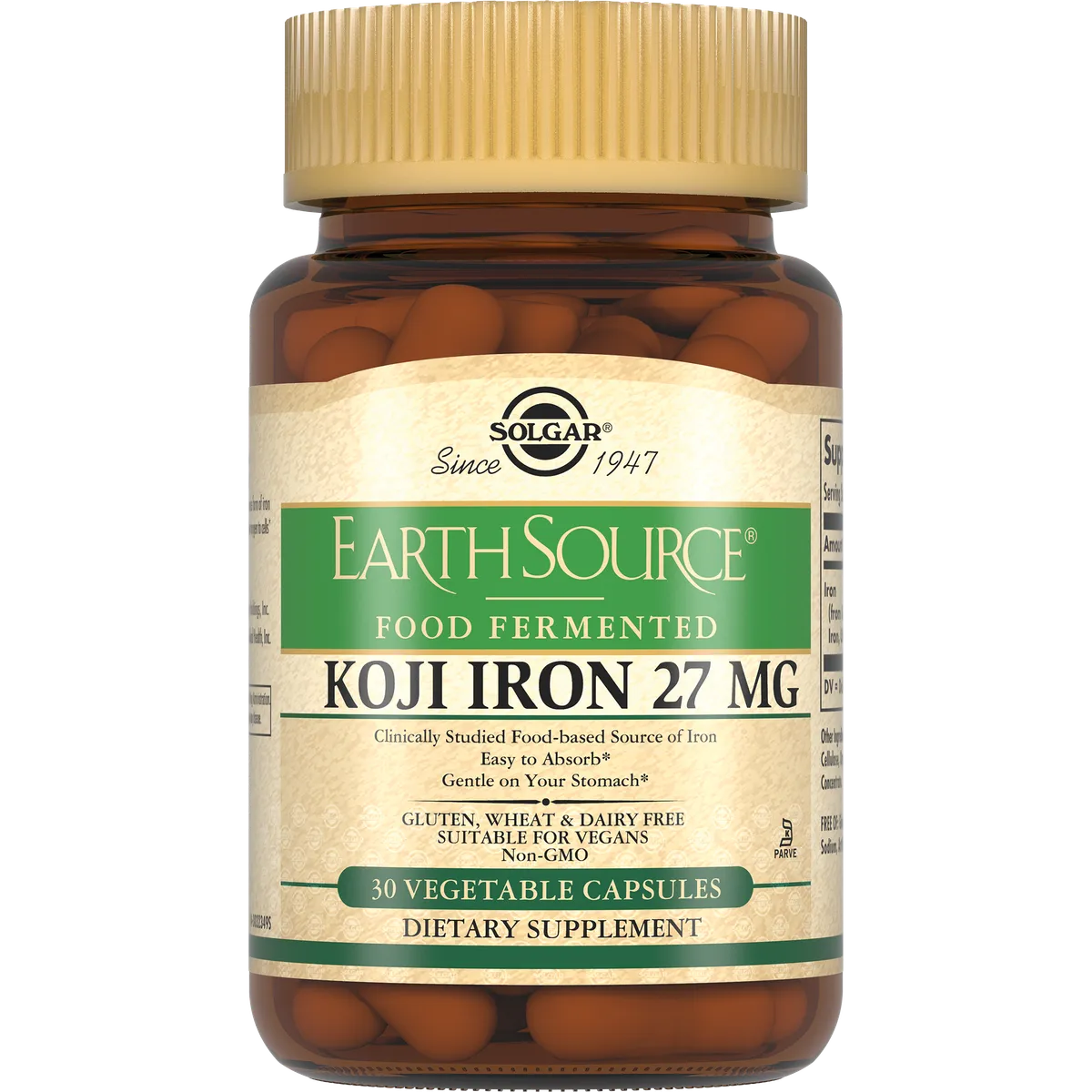 Solgar Железо 27мг в ферментированной культуре Коджи №30 капсулы /012158/