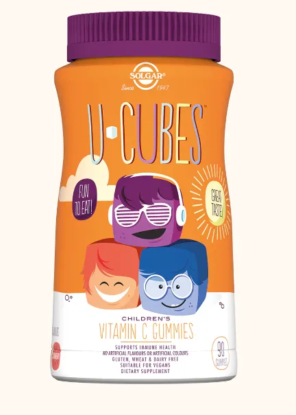 Solgar Ю-Кьюбс с витамином С №90 мармеладки /010871/