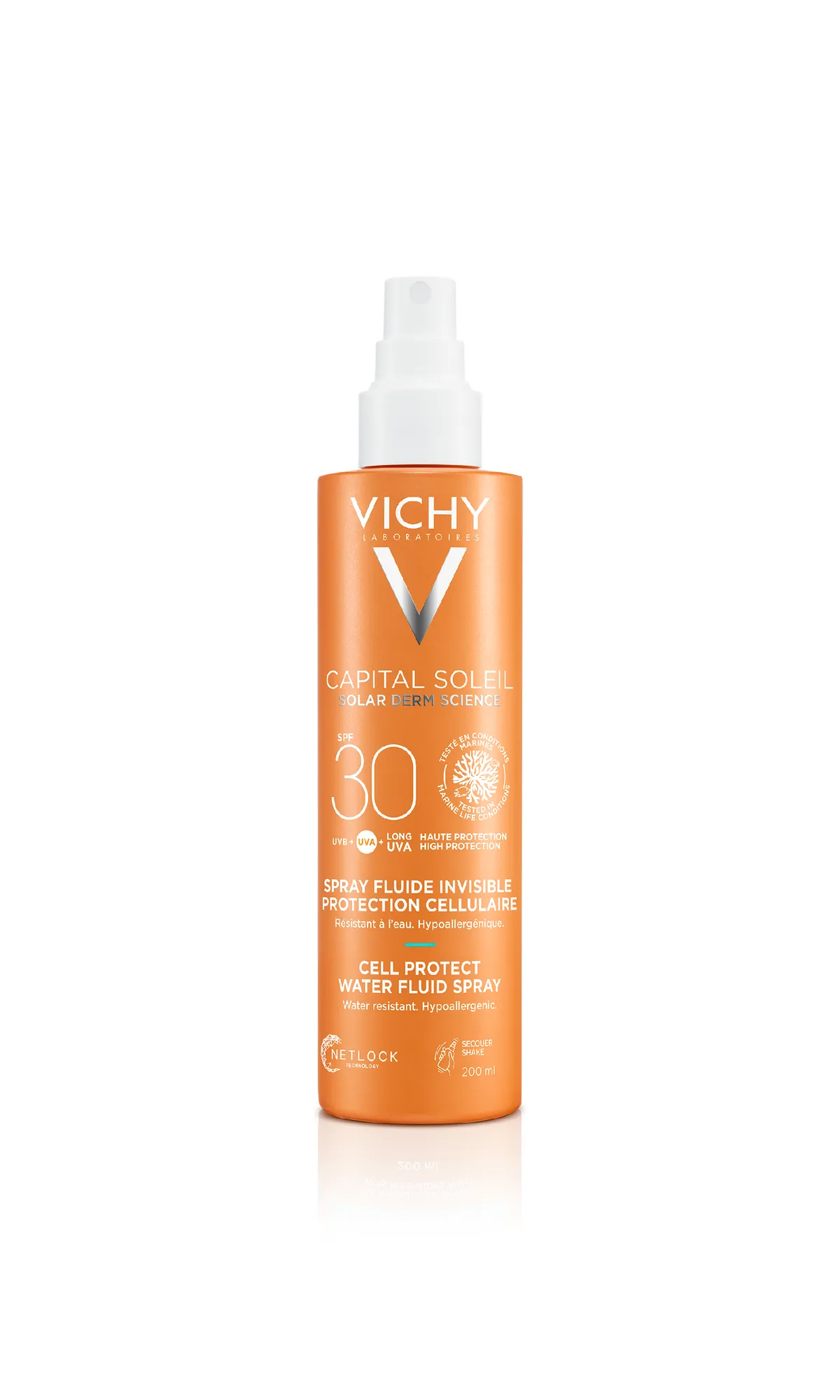 Vichy Capital Soleil спрей-флюид увлажняющий SPF30 200 мл /810890/