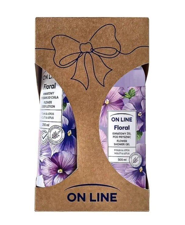 Forte-sweden On Line Floral гель для душа и лосьон для тела с ароматом Фиалки и лотоса 500 мл + 250 мл