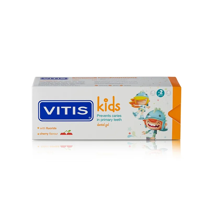 Cepillo kids зубная щетка для детей 3+ и зубная паста-гель VITIS kids 8 мл