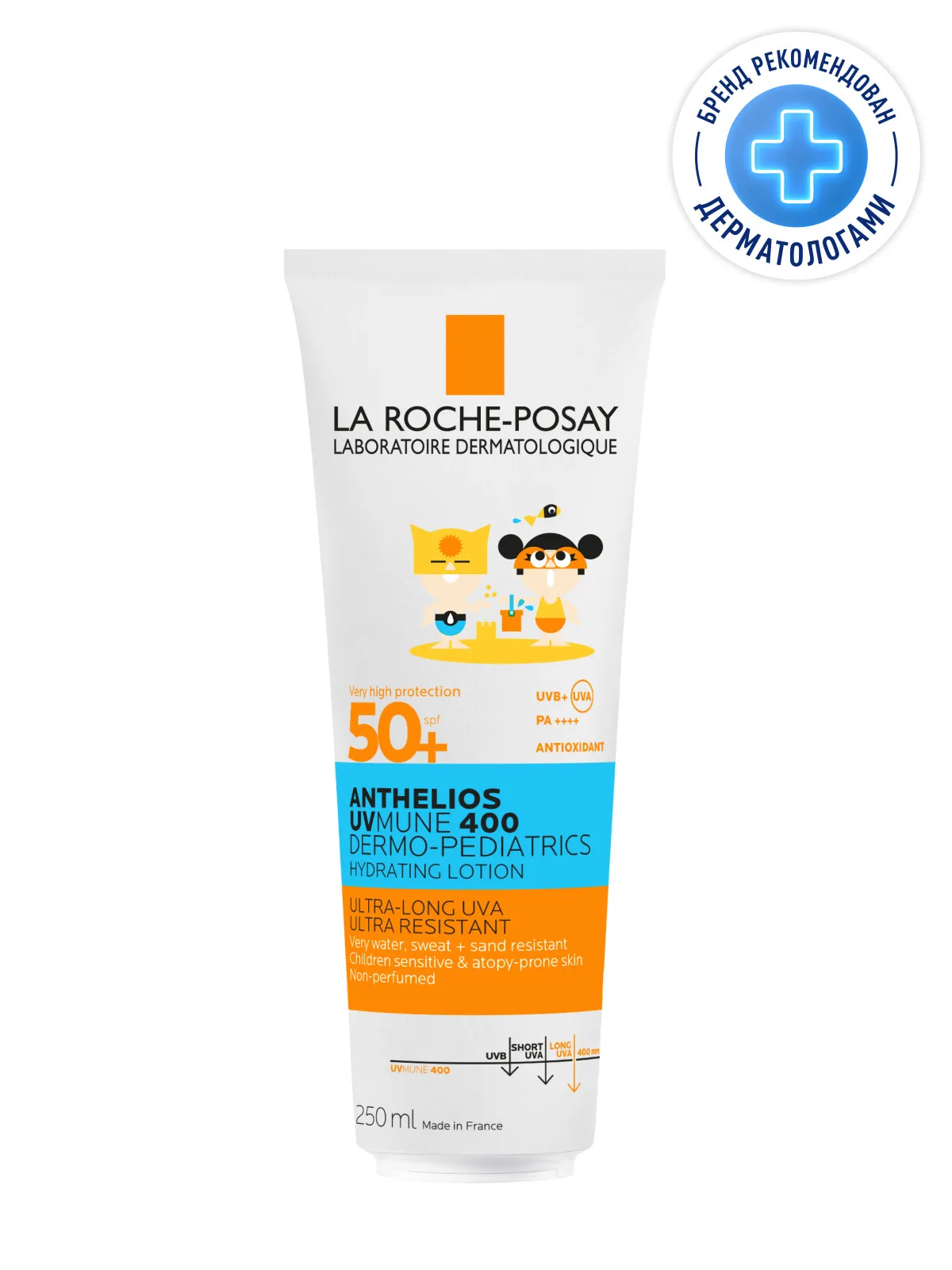 La Roche-Posay Антгелиос Дермо Педиатрикс молочко для тела SPF 50+ 250 мл