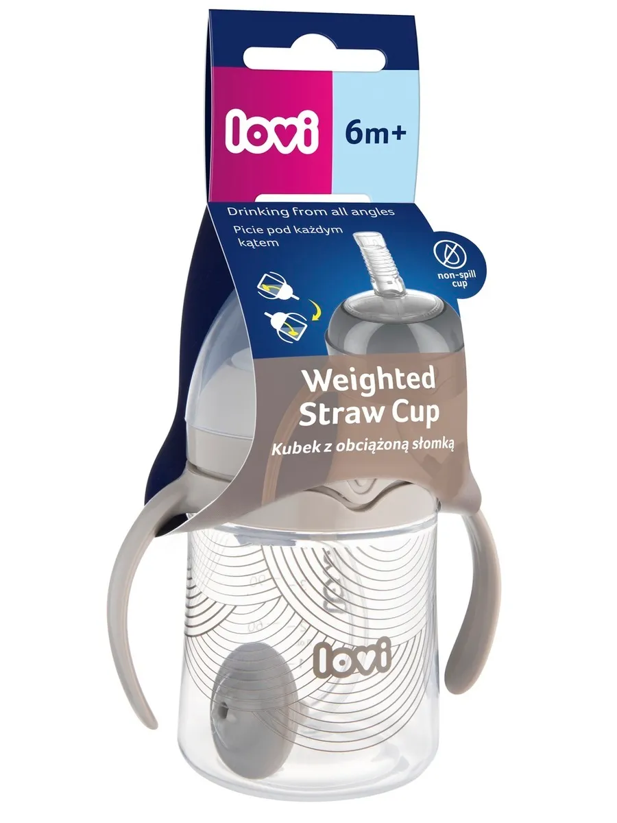 LOVI Harmony поильник с трубочкой и утяжелителем 150 мл