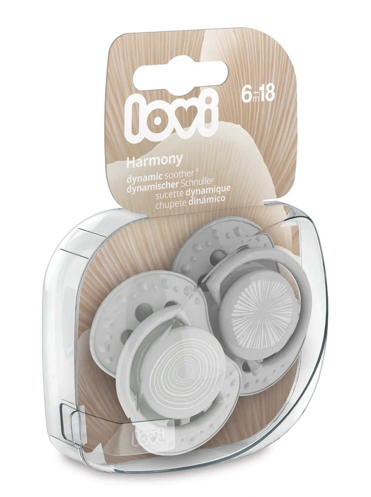 Lovi Harmony соска-пустышка силиконовая динамическая для мальчика 6-18 месяцев