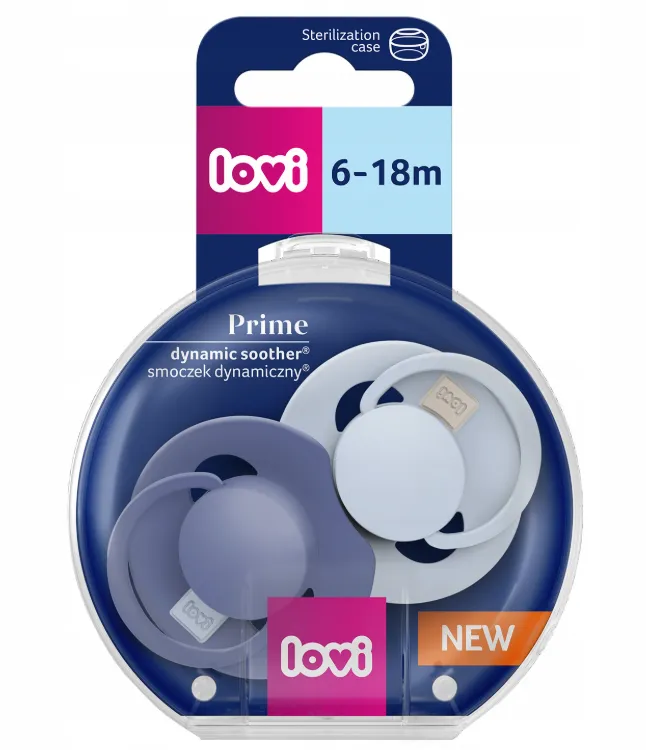 Lovi соска-пустышка динамичная силиконовая 6-18 мес. № 2 Baby Blue